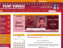 Tablet Screenshot of lepointvirgule.com